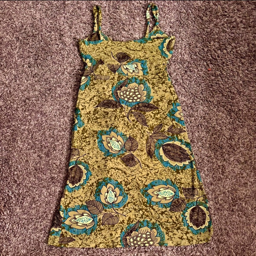 SOLD/RESERVED H&M Faux Wrap Dress - Sage Green W/ Floral, Paisley W Size 6 - Picture 6 of 7